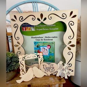 Make It Your Own Wooden Shadow Box Kit NWT!